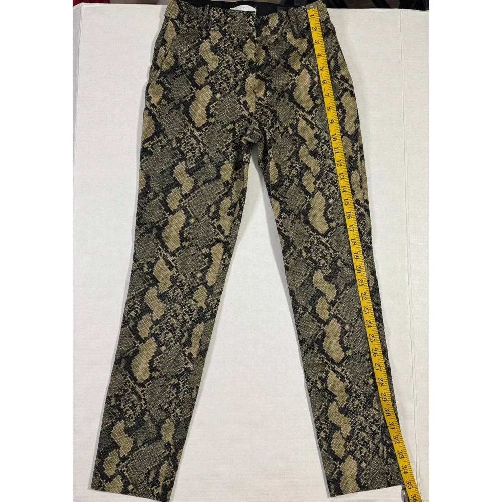 H&M Womens Size 2 Pants Animal Print‎ Maximalist Professional Career Interview